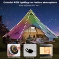 thumbnail image 4 of Cadena de luces para acampar TSOCOS, 10 m, RGB, 19 modos, recargables, 4 of 6