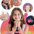 thumbnail image 5 of CandWuom Rubber Band Bracelet Making Kit for Girls Gift, Weaving Loom Rainbow Bracelet Kit, Birthday Gifts for Kids 6 7 9 10 11 13 Year Old, 1000+ Elastic Cloth Loops, 5 of 8