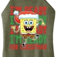 thumbnail image 3 of SpongeBob SquarePants - I'm Ready For Christmas - Juniors High Neck Tank Top, 3 of 6