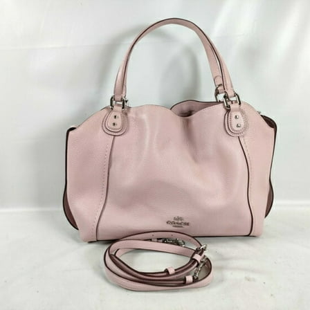 Pre-Owned COACH Handbag Edie 28 Tote Bag 57124 Pink Leather Women's Shoulder