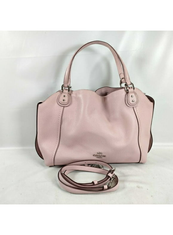 Pre-Owned COACH Handbag Edie 28 Tote Bag 57124 Pink Leather Women's Shoulder