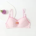 thumbnail image 2 of Girls Padded Training Bras Girls Thin Cotton Sports Bralette Bra Wire Free Push Up with Adjustable Straps 10-15 Teen Student, 2 of 4