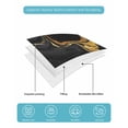 thumbnail image 5 of Marble Black Twin Size Down Alternative Comforter, Lightweight Comforter Quilt Bedding Set with Pillow Shams Vintage Gold Art Abstract Farmhouse All Seasons Bed Comforter Duvet Insert 68"x86", 5 of 7