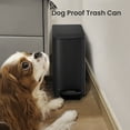 thumbnail image 7 of Cesun 1.6 Gallon Small Bathroom Trash Can, Stainless Steel Garbage Bin with Lid, Matte Black, 7 of 7