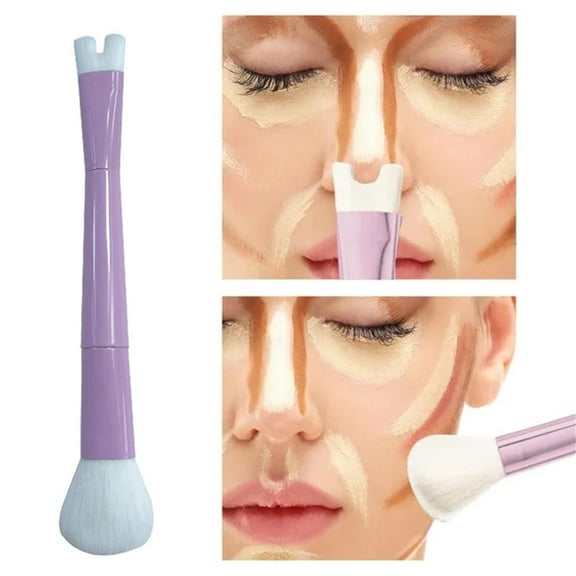 U Shaped Makeup Brush Ended Nose Contouring Sculpting Tool With Precision Angled Design For Application