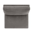 thumbnail image 4 of CHITA Modern Fabric Armless chair with Reversible Chaise for Living Room Bedroom, Fossil Gray, 4 of 9