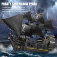 thumbnail image 3 of Pirate Ship Building Blocks Sets,MOC Black Pearl Ship Building Toys,Pirate Boat Collectible Display for Home or Office Decor(921Pcs), 3 of 5