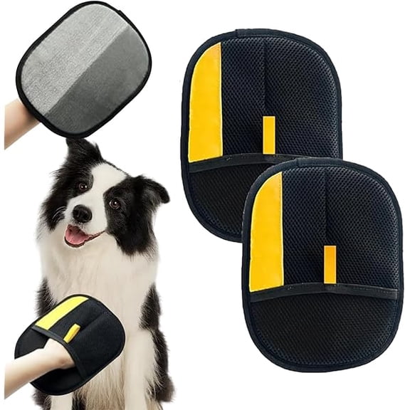 Static Pet Hair Remover Gloves, Reusable Electrostatic Pet Cat Dog Hair Removal Grooming Gloves Brush Tool for Couch, Furniture, Carpet, Car Seat
