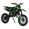 thumbnail image 2 of Jnismy Kid Dirt Bike, Mini Gas Powered Motorcycle 49cc 2-Stroke with 10-Inch Off-Rode Tire, Front Rear Disc Brakes, Shock Absorption Pocket Motorbike, Up to 25 Mph, Max Load 330 Lbs,Green, 2 of 13
