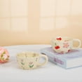 thumbnail image 4 of 8.5 oz Flower Design Ceramic Coffee Mug Set of 2, 4 of 13