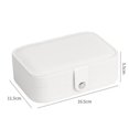 thumbnail image 3 of Zhaomeidaxi Jewelry Box, PU Leather Small Portable Travel Case, 2 Layers Organizer Display Storage Holder Box for Rings, Earrings, Necklaces, Bracelets, 3 of 5