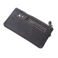 thumbnail image 4 of Cartera larga de piel de vaca Nikou para mujer portátil elegante con tarjetero monedero con cremallera color negro talla única, 4 of 15