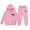 Pink, variant on WOYY Toddler Girls Outfits Heart Print Hoodie Sweatpants Casual Clothes Set, Sizes 2-3T