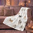 thumbnail image 6 of Shiba Inu Husky Dogs Pumpkins Watercolor, Cozy Pet Portrait Pattern, Warm Flannel Blanket for Living Room and Bedroom, Dog Lovers Thanksgiving Gift, Pet Lover Home Decor, 6 of 9