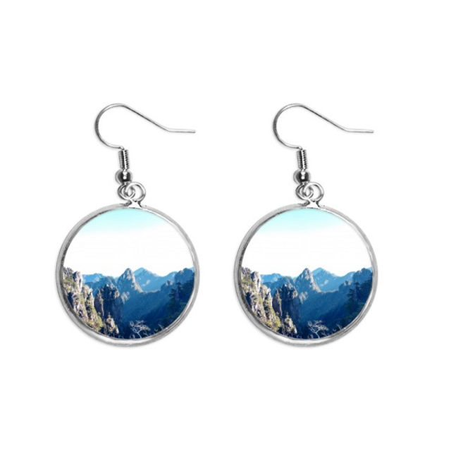 Los picos de las montañas Pendientes pendientes de plata colgantes joyas señora Unbranded M