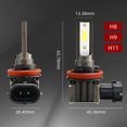 thumbnail image 4 of 2 uds bombilla de luz antiniebla de coche H7 H1 H11 H4 lámpara antiniebla automática 12000LM 36W 6000K para vehículo JShteea Accesorios para autos y motos, 4 of 9