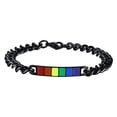 thumbnail image 2 of 2 piezas Rainbow Lover pulseras joyería simple para Navidad Di Yuyangstore Pareja Pulsera, 2 of 8