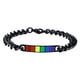 thumbnail image 2 of Durable Rainbow Lovers Pulseras Hombres Mujeres Simple Acero Inoxidable para Graduación Para Yuyangstore Pulsera Pareja, 2 of 7