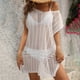 thumbnail image 4 of Vestido Casual de Mujer, Cuello en V Suelto Tejido para la Playa, Primavera, Verano, Fiesta Y Uso Diario Fuera, 4 of 9