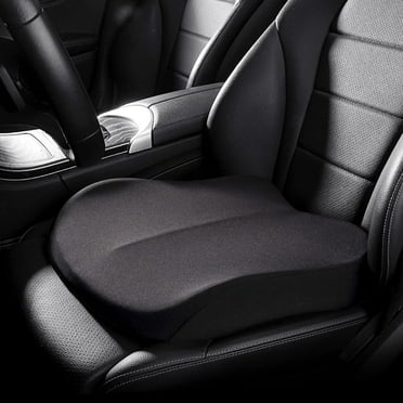 Adult Portable Car Booster Seat with Breathable Fabric, Black