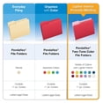 thumbnail image 7 of TiaGOC Two-Tone Color File Folders, Letter Size, 1/3 Cut, Teal, 100 Per box (152 1/3 TEA), 7 of 7