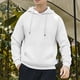 thumbnail image 1 of Sudadera con capucha para hombre, estilo informal, con capucha, color liso, mangas largas en los hombros, blusa de poliéster., 1 of 5