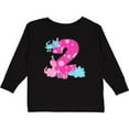 thumbnail image 3 of Inktastic Dinosaur Party-second Birthday Girls Long Sleeve Toddler T-Shirt, 3 of 5