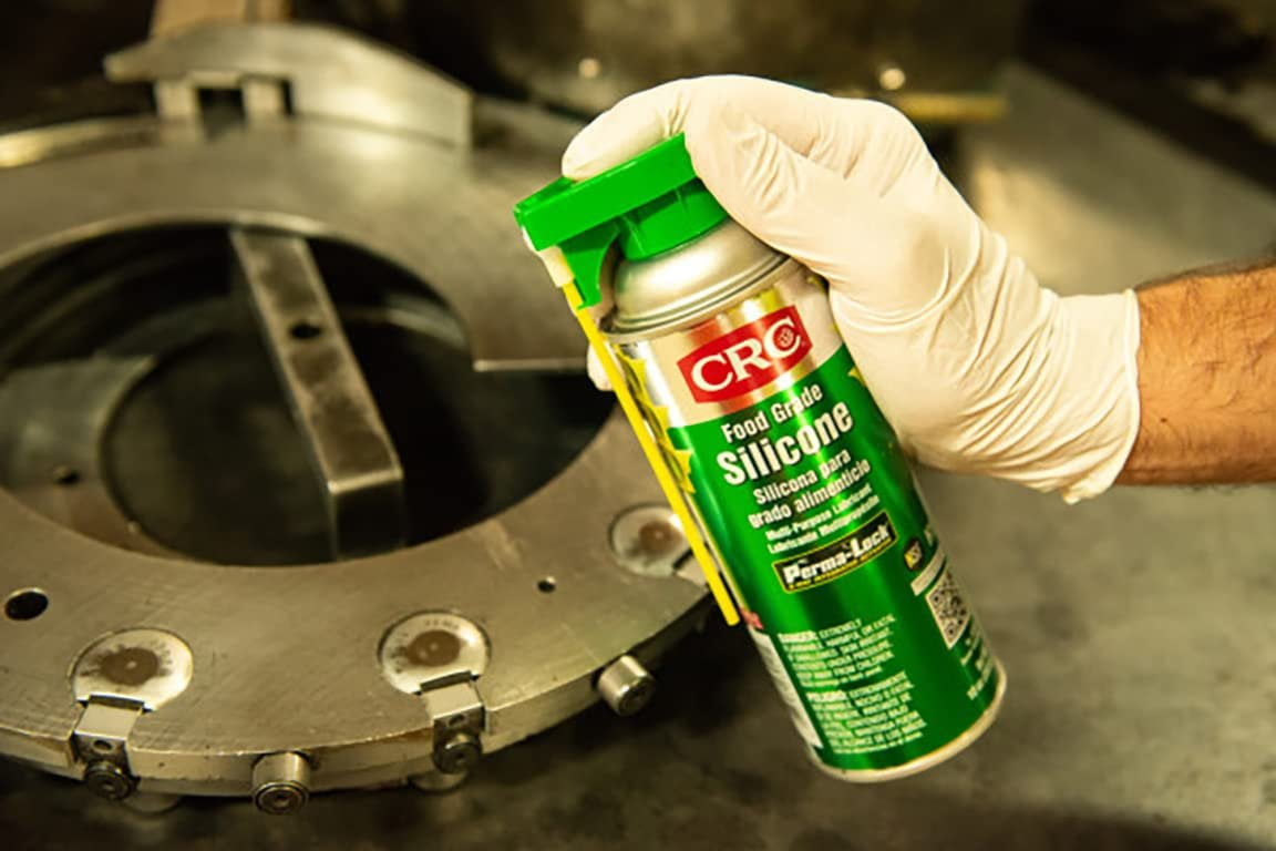CRC Food Grade Silicone Lubricant Spray - Heavy-Duty, NSF H1 - 12 Pack, 10  Oz