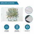 thumbnail image 6 of Eucalyptus Green Placemats Set of 12, Vintage Bottle Succulents Stripes Placemats for Dining Table, Place Mats for Kitchen Tabletop, Waterproof Wipeable Dining Table Mats Set, 6 of 9