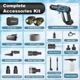thumbnail image 2 of Cordless Pressure Washer, Gisam Portable Power Washer with 6-in-1 Adjustable Nozzle, 2x 4.0Battery ,Brushless Motor，Power Cleaner for Cars/Patios, 2 of 10