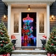 thumbnail image 3 of OEFNTAC Christmas Door Cover Polyester Tapestry Hanging Door Wrap Decoration Easy Install Holiday Party Entryway Merry Christmas Winter Door Decor Foldable Reusable Classroom 35x71in, 3 of 9
