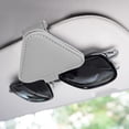 thumbnail image 5 of DODAMOUR 2 Pack Sunglasses Holder for Car Visor, Magnetic Leather Glasses Eyeglass Holder, Eyeglass Hanger and Ticket Card Clip (Grey), 5 of 7