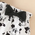 thumbnail image 4 of HCNTES Toddler Baby Girls Seasonal Wear Short Sleeve Romper with Elastic Short Kids Girls Summer 2PCS Outfits Set(Black,9-12 Months), 4 of 7