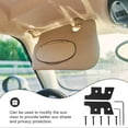 thumbnail image 2 of BRIGHTFUFU Sun Visor Repair Kit Black Aluminum 1 Set 4.3X2.0X0.08In For Car Maintenance And Interior Improvement, 2 of 8