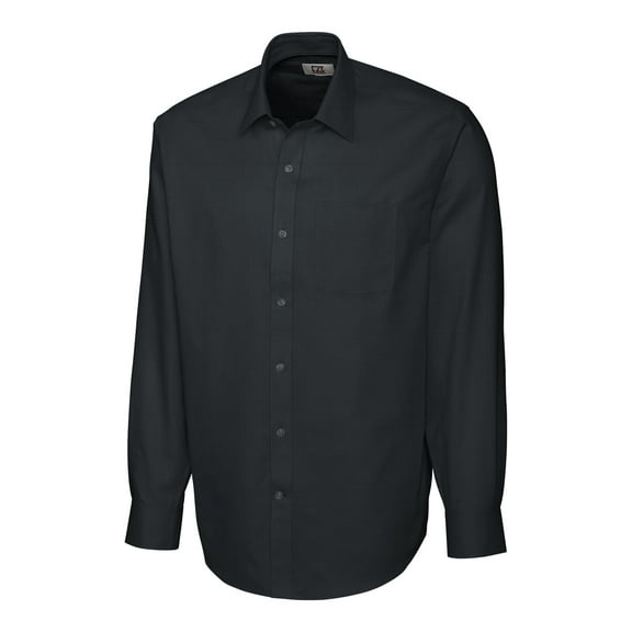 Men's Big and Tall Long sleeve Epic Easy Care Spread Nailshead, Black - M