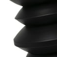 thumbnail image 4 of DecMode 14" x 18" Black Metal Art Deco Inspired Geometric Accent Table, 1-Piece, 4 of 8