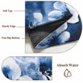 thumbnail image 6 of 4'x6' Area Rugs, Blue Spring Floral Indoor Outdoor Area Rug for Living Room Bedroom, Summer Botanical Flowers Abstract Washable Bathroom Rugs Kitchen Floor Carpet Mats Home Decor Aesthetic, 6 of 8