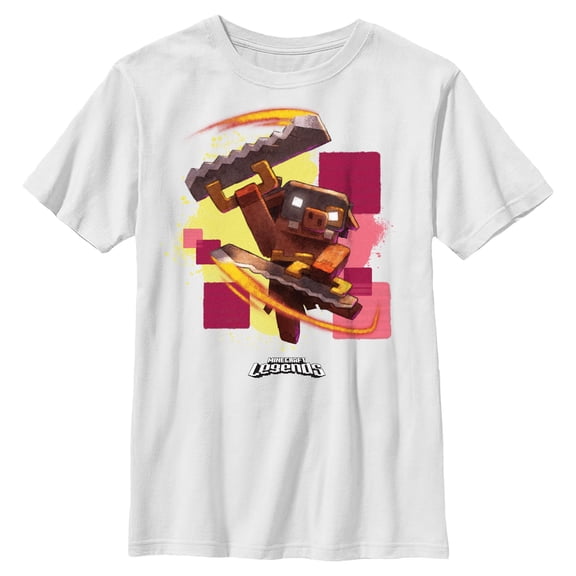 Boys Minecraft Legends Piglin Action Pose T Shirt