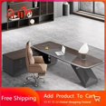 thumbnail image 2 of Modern Monitor Office Desk Study Workbench Desktops Work Corner Office Desk Drafting Escritorios De Oficina Office Furniture My Lux Decor Round, 2 of 14