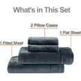 thumbnail image 5 of Softan Fleece Sheets Set, Extra Soft Velvet Plush Bed Sheet Set with Deep Pocket, 5 of 5