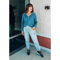 thumbnail image 7 of FreshPretty Women’s Casual Long Sleeve Half Zip Pullover Sweaters Solid V Neck Collar Ribbed Knitted Loose Slouchy Jumper Tops, 7 of 7