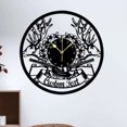 thumbnail image 3 of Billuyoard Reloj de pared vintage de vinilo negro con encanto retro y funcionalidad moderna. Reloj de pared vintage de vinilo para el hogar. Electrodomésticos B, 3 of 6