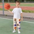 thumbnail image 5 of joogoo Basketballs Baseball Football Boys' Sweatpants Jogger Pants 7-8Y, 5 of 8
