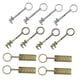thumbnail image 2 of 12 piezas de aleación de zinc Vernier Caliper regla colgante regalos de cumpleaños llavero de moda para fabricación de joyas Zulema Llaveros Regla, 2 of 8