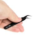 thumbnail image 4 of Stainless Steel Eyelash Tweezers - Anti-Static Professional Lash Extension Tool, 4 of 8