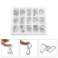 thumbnail image 4 of 15Pcs In 1 Set Baby Educational Toys, Coordination Capacity Metal Wire Metal Wire Puzzle, For Promote Intellectual, 4 of 8