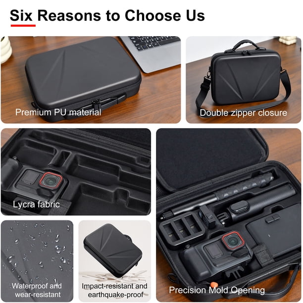 GAEKOL Carrying Case For Insta360 Ace Pro 2 Flash Print Bundle