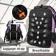 thumbnail image 4 of Mochila FENGDONG para portátil grande de 17,3 pulgadas, impermeable, color morado claro, 4 of 5