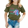 thumbnail image 1 of TZEWGL Cute Shirt For Girl Boy Print Round Neck Loose Short Sleeve Top For Infnants size 3-4T, 1 of 4