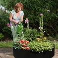 thumbnail image 2 of Grow Bags 100 Gallon, Large Plant Grow Bags, Round Thickened Breathable Nonwoven Fabric Plants Pots, Grow Nursery Planting Container for Potatoes Vegetables, Garden Fruits and Flowers, 2 of 10